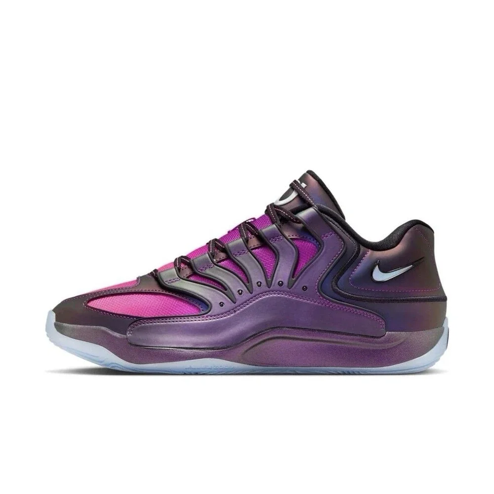 Mens 9.5 Nike KD 18 Eggplant Vivid Purple Black Basketball Shoes IM5843-500 NEW